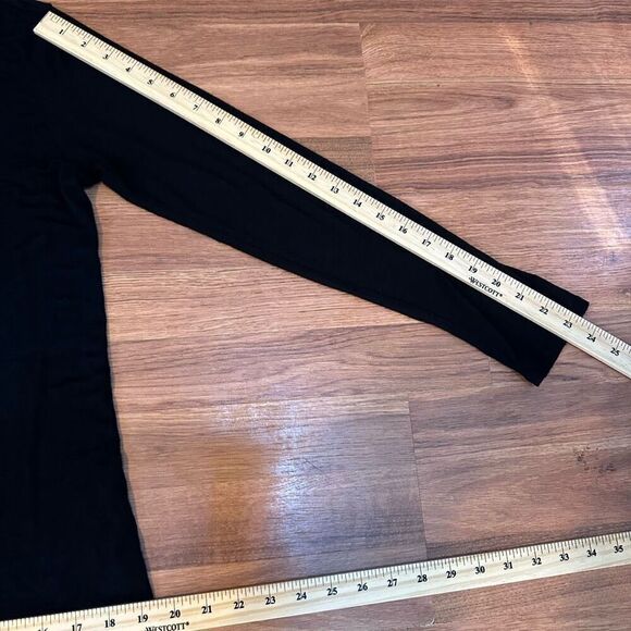 Hippie Chic Long Sleeve black shirt women size L - Picture 9 of 12